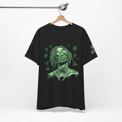 Elevated Vision Green Dream Tee - Premium Airlume Cotton Cannabis Culture Art