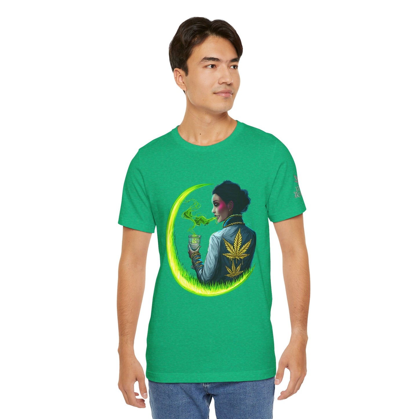 Cannabis Queen Commander T-Shirt - Premium Afrofuturistic 420 Lifestyle Apparel"