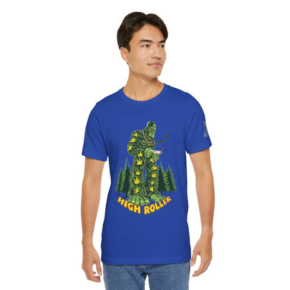 Cannabis Sasquatch Forest King T-Shirt - Premium Bigfoot 420 Lifestyle Apparel"