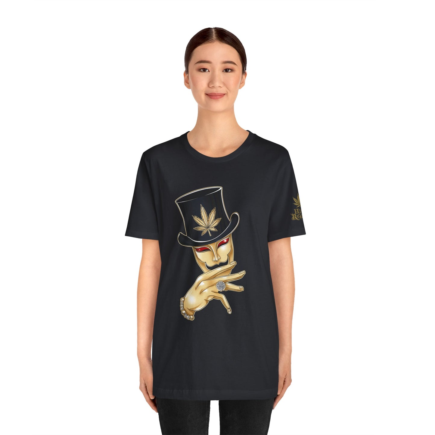 Golden Touch T-Shirt - Premium Airlume Cotton Cannabis Luxury Boss Art Tee