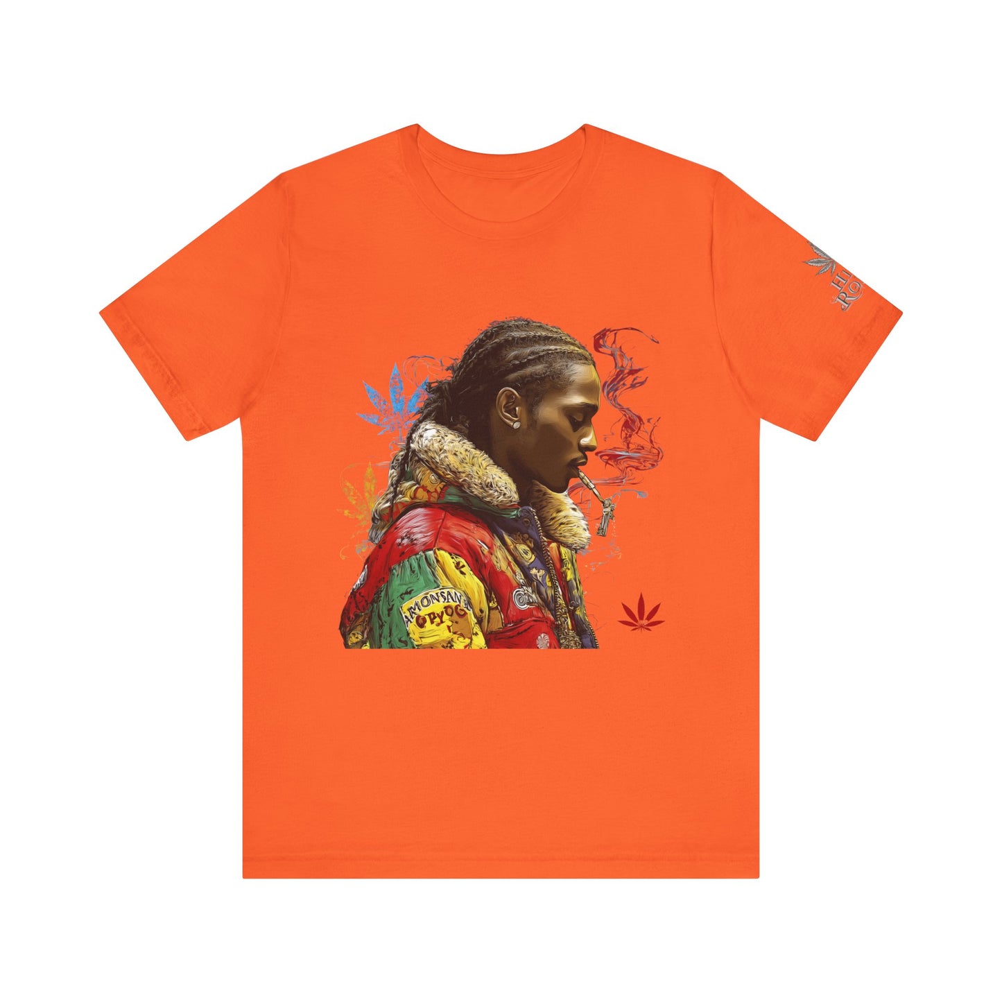 High Roller Profile Smoke Art Cannabis T-Shirt - Premium 420 Hip-Hop Portrait Street Culture Elevated Lifestyle Apparel