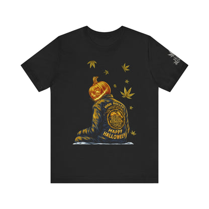 Pumpkin Head HIGH ROLLER Halloween T-Shirt - Premium Cannabis Culture Apparel