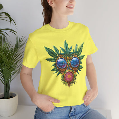 Third Eye Vision T-Shirt - Premium Airlume Cotton Cannabis Kaleidoscope Art Tee