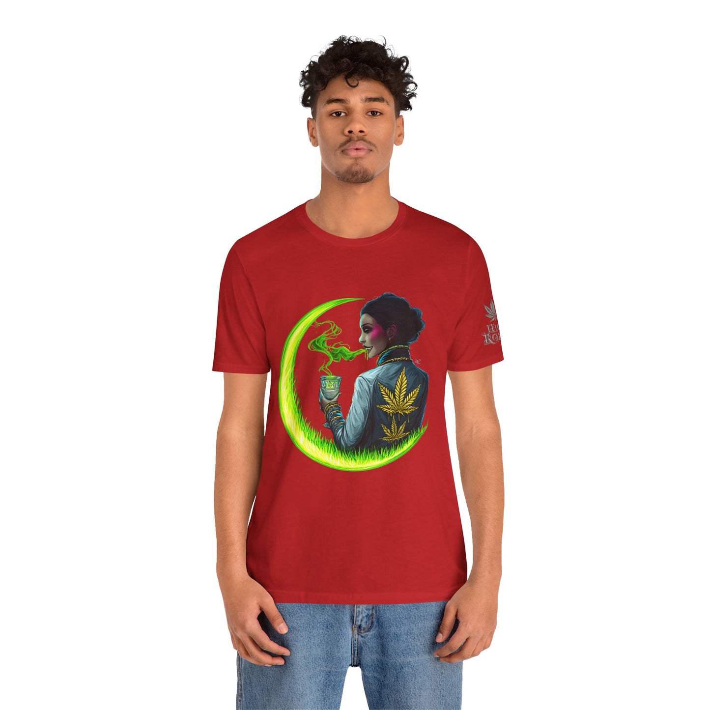 Cannabis Queen Commander T-Shirt - Premium Afrofuturistic 420 Lifestyle Apparel"