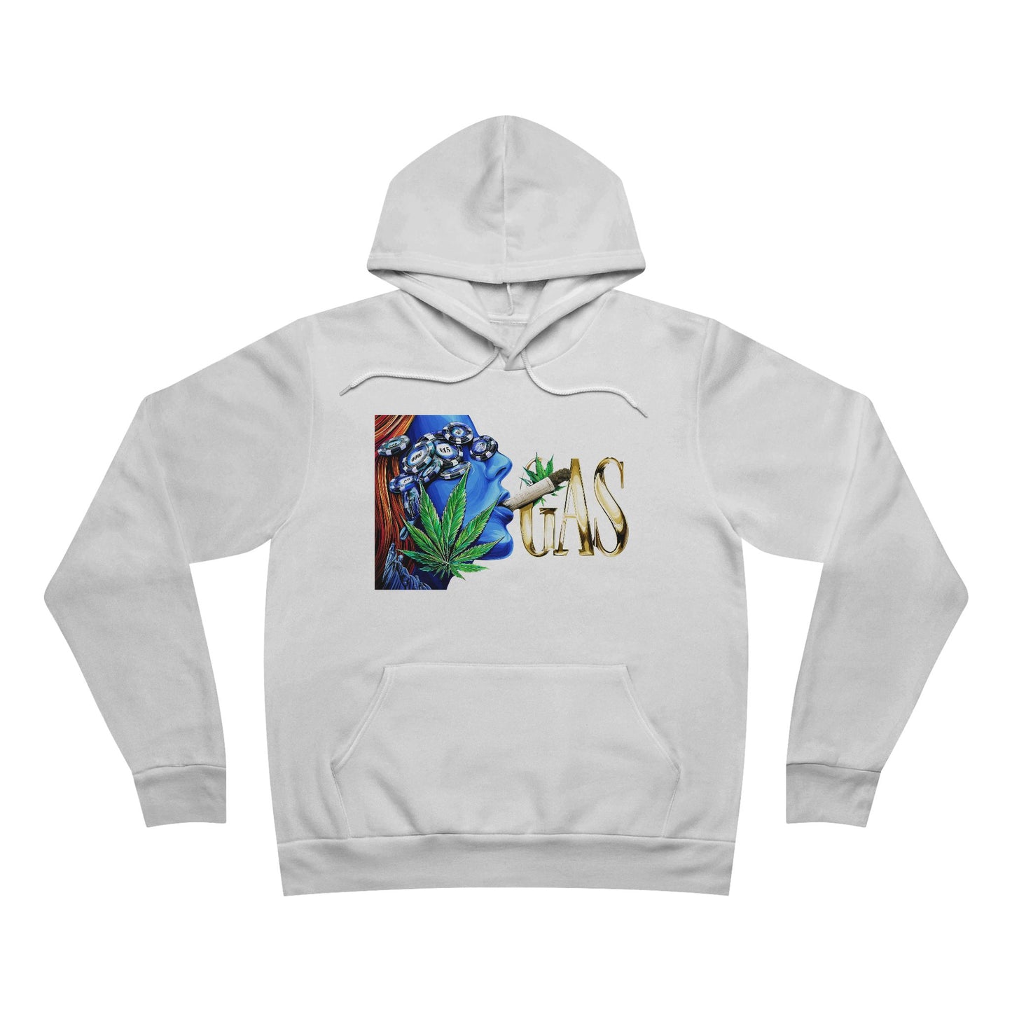 GAS Cannabis Strain - Blue Smoke Cloud 420 Unisex Pullover Hoodie