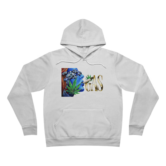 GAS Cannabis Strain - Blue Smoke Cloud 420 Unisex Pullover Hoodie