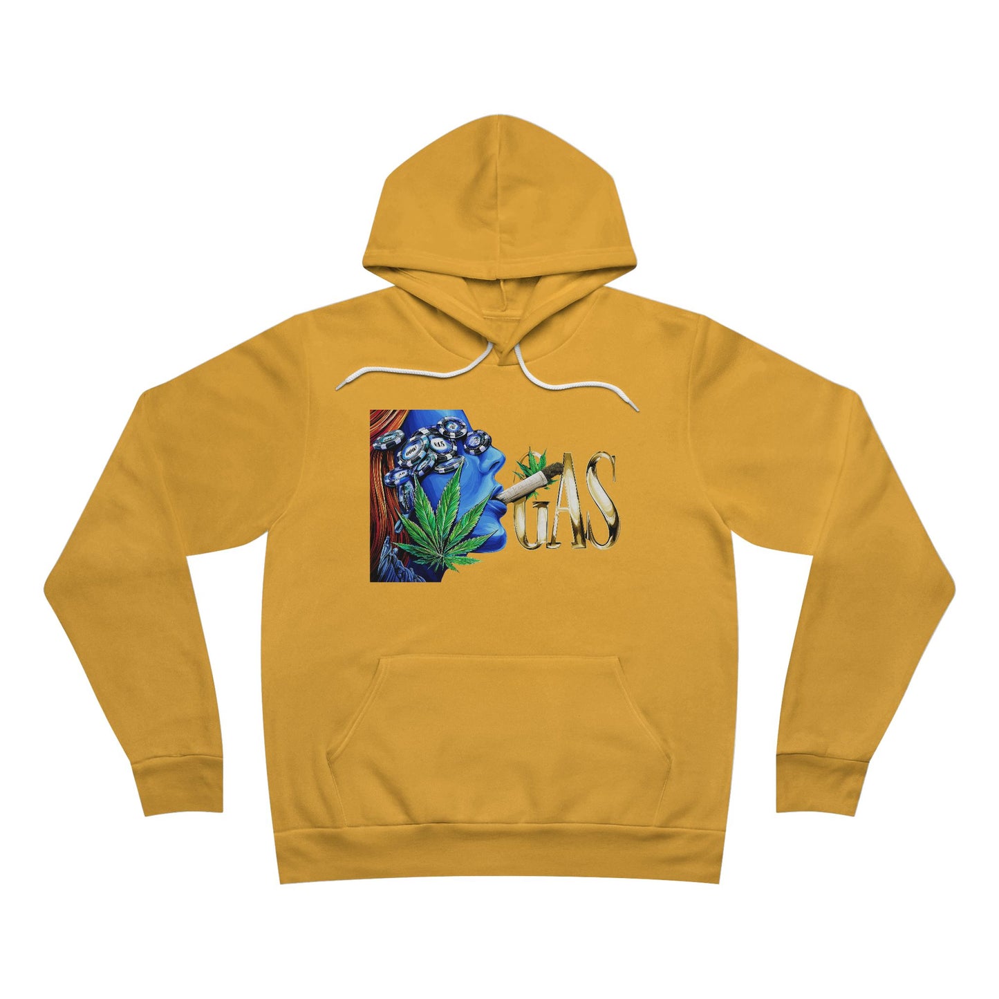 GAS Cannabis Strain - Blue Smoke Cloud 420 Unisex Pullover Hoodie