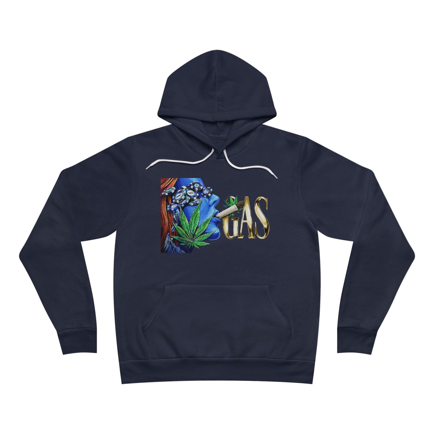 GAS Cannabis Strain - Blue Smoke Cloud 420 Unisex Pullover Hoodie