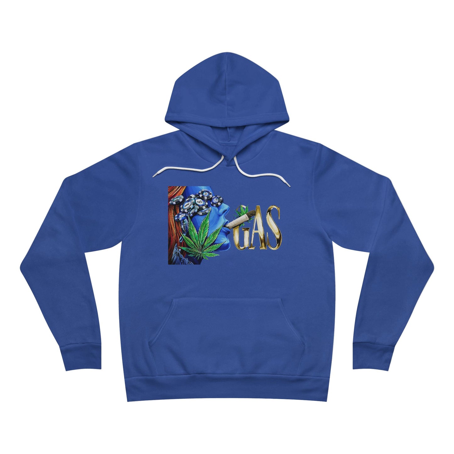 GAS Cannabis Strain - Blue Smoke Cloud 420 Unisex Pullover Hoodie