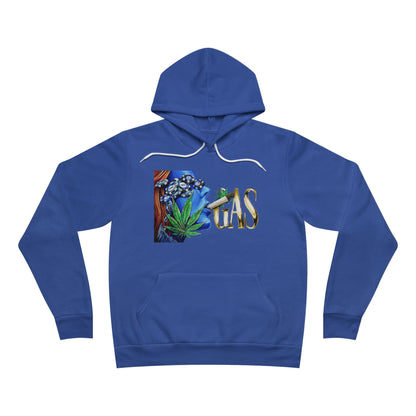 GAS Cannabis Strain - Blue Smoke Cloud 420 Unisex Pullover Hoodie
