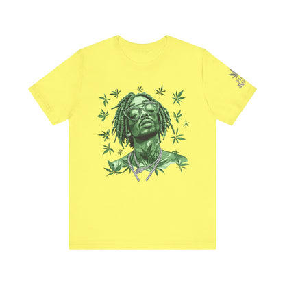 Elevated Vision Green Dream Tee - Premium Airlume Cotton Cannabis Culture Art