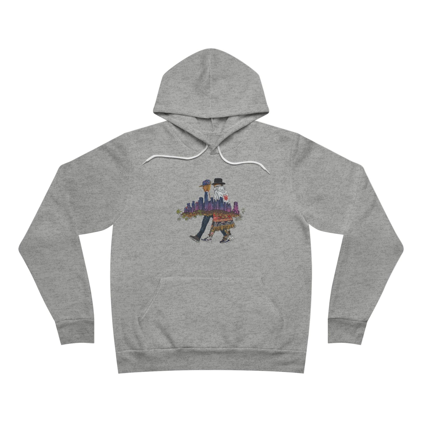 Urban Cannabis Walkers - City Skyline 420 Unisex Pullover Hoodie