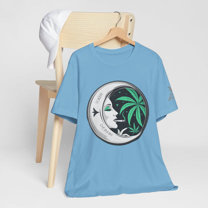 Toker Girl Coin Tee - Vintage Cannabis Portrait Art Design | High Roller