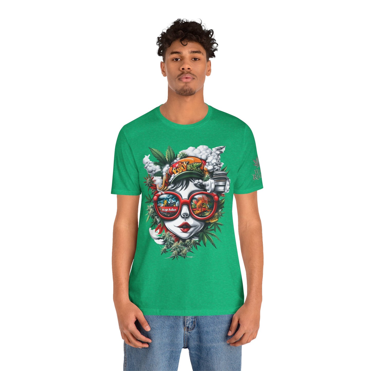 Vision Quest T-Shirt - Premium Airlume Cotton Cannabis Goddess Psychedelic Art Tee