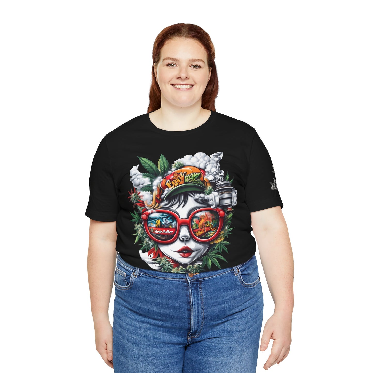 Vision Quest T-Shirt - Premium Airlume Cotton Cannabis Goddess Psychedelic Art Tee