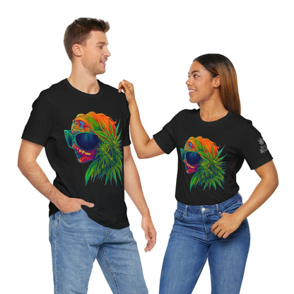 Neon Dreams Tee - Premium Airlume Cotton Cannabis Culture Psychedelic Profile Art