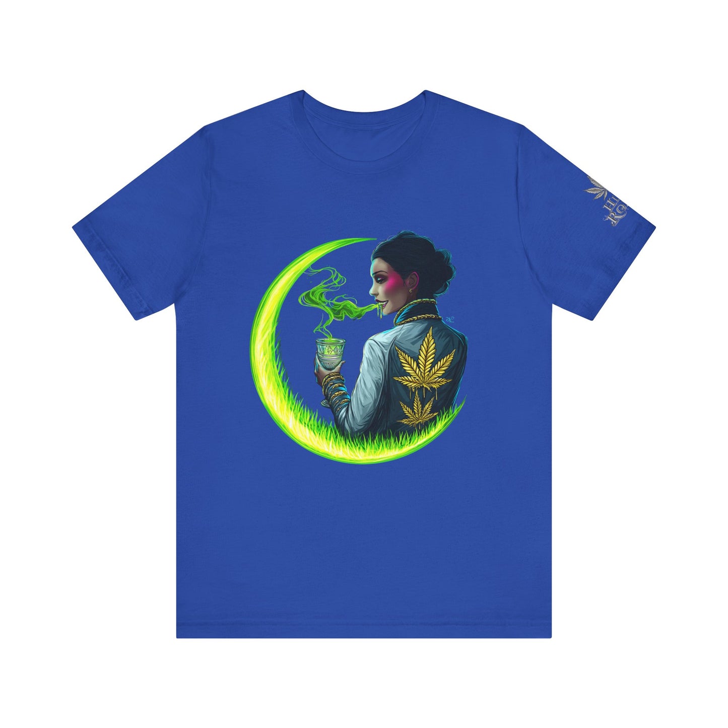 Cannabis Queen Commander T-Shirt - Premium Afrofuturistic 420 Lifestyle Apparel"