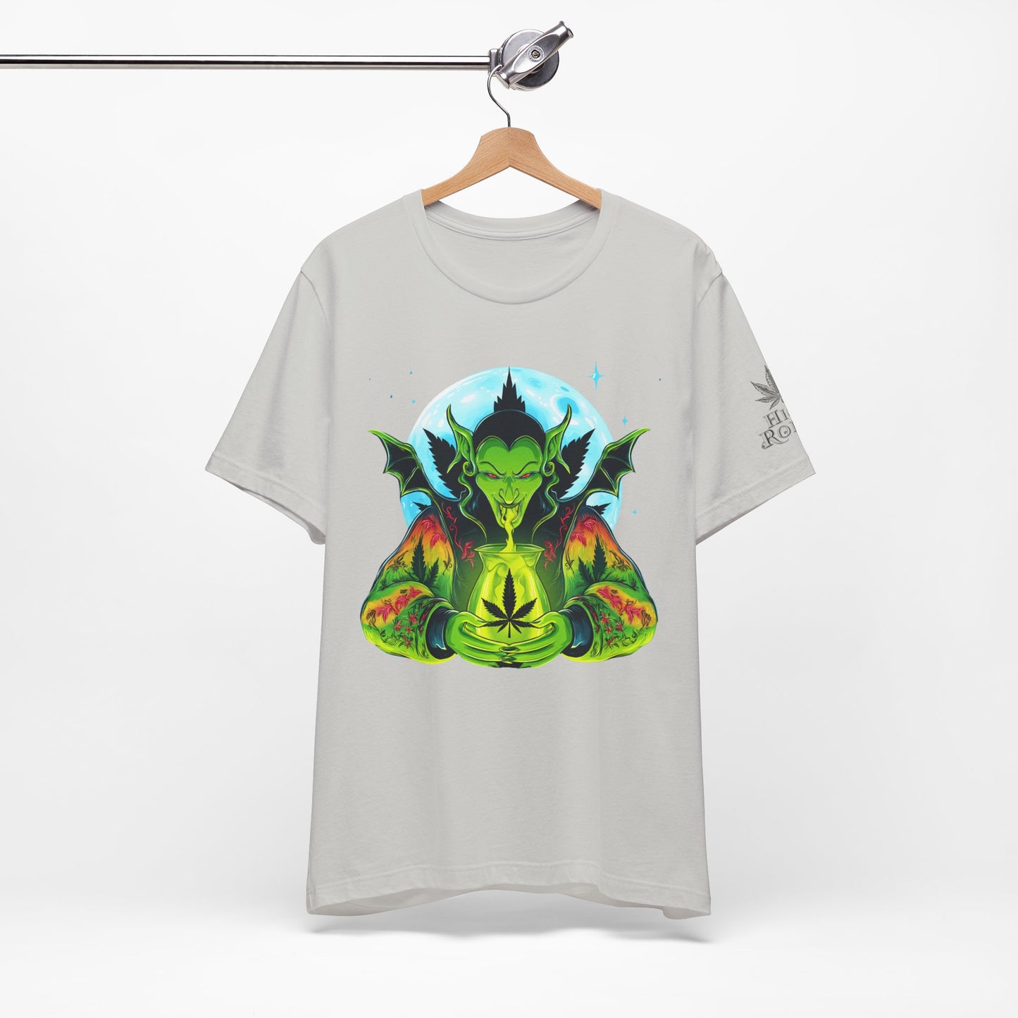 Mystic Dragon Guardian Cannabis Meditation T-Shirt - Premium Psychedelic 420 Apparel