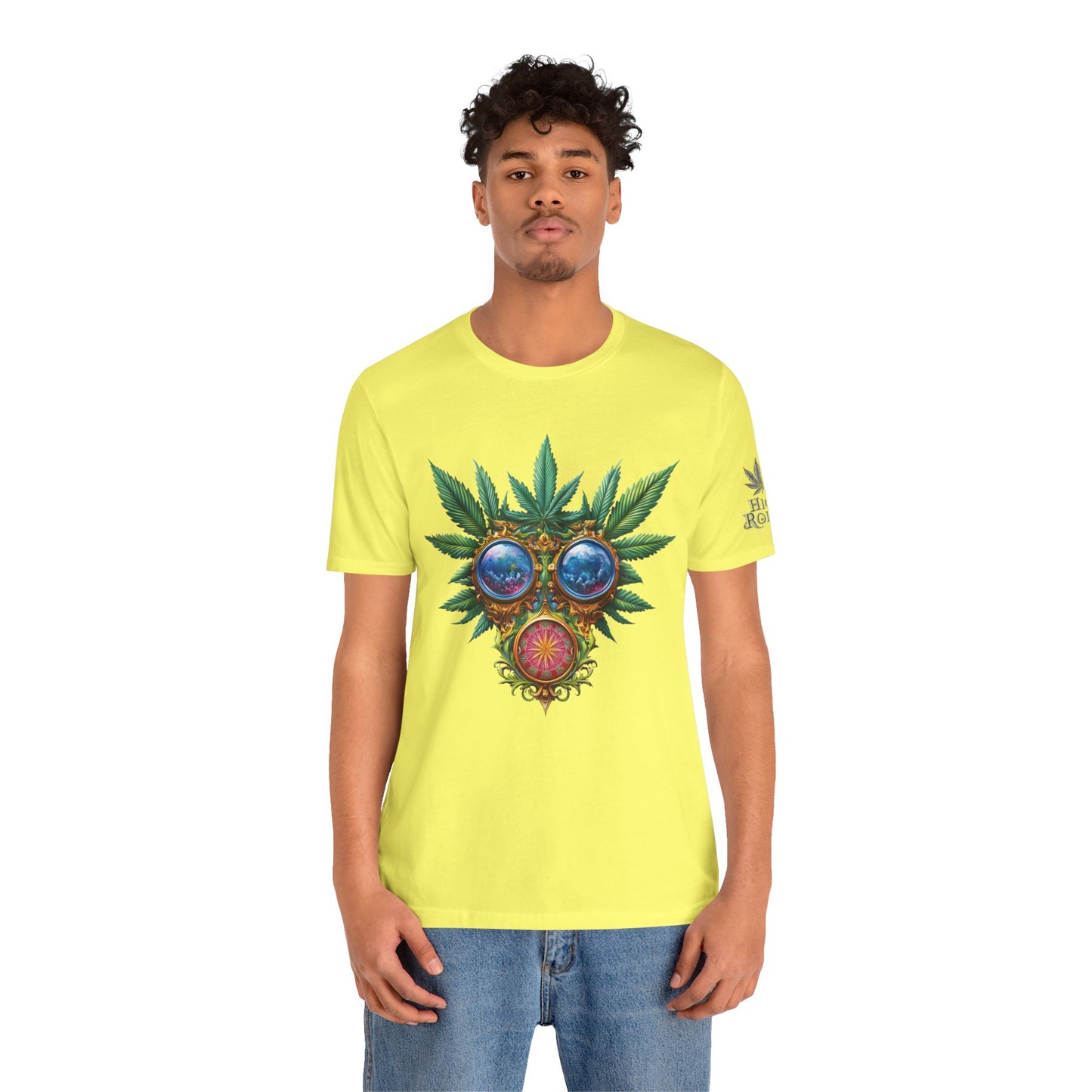 Third Eye Vision T-Shirt - Premium Airlume Cotton Cannabis Kaleidoscope Art Tee