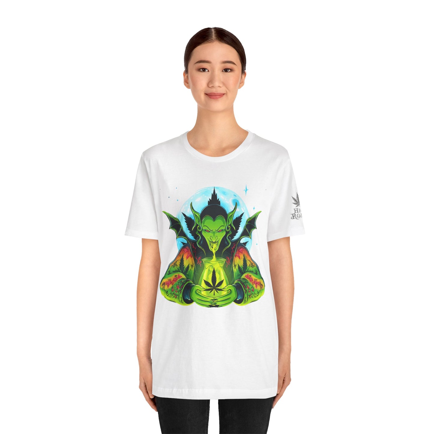 Mystic Dragon Guardian Cannabis Meditation T-Shirt - Premium Psychedelic 420 Apparel