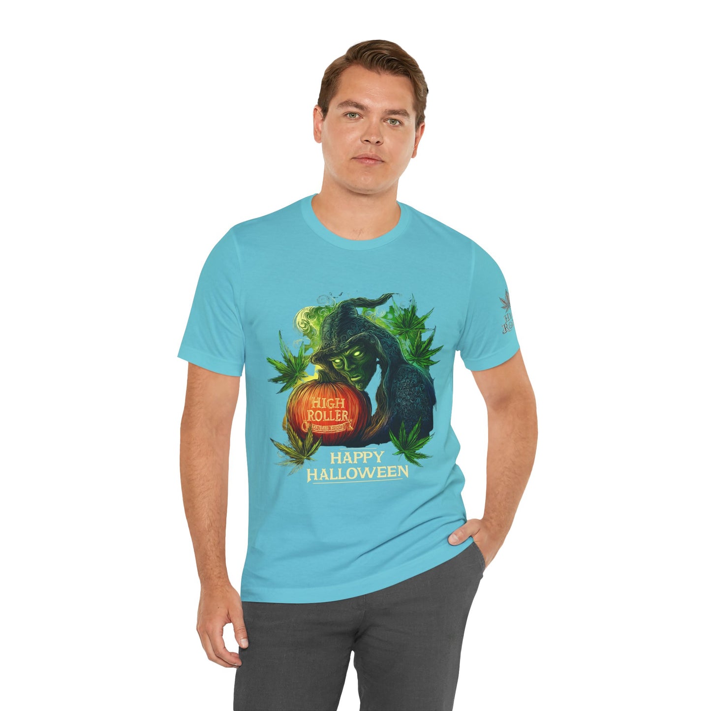 Cannabis Witch's Brew Halloween T-Shirt - Premium Spooky 420 Black Edition Apparel"