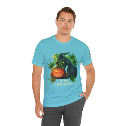 Cannabis Witch's Brew Halloween T-Shirt - Premium Spooky 420 Black Edition Apparel"