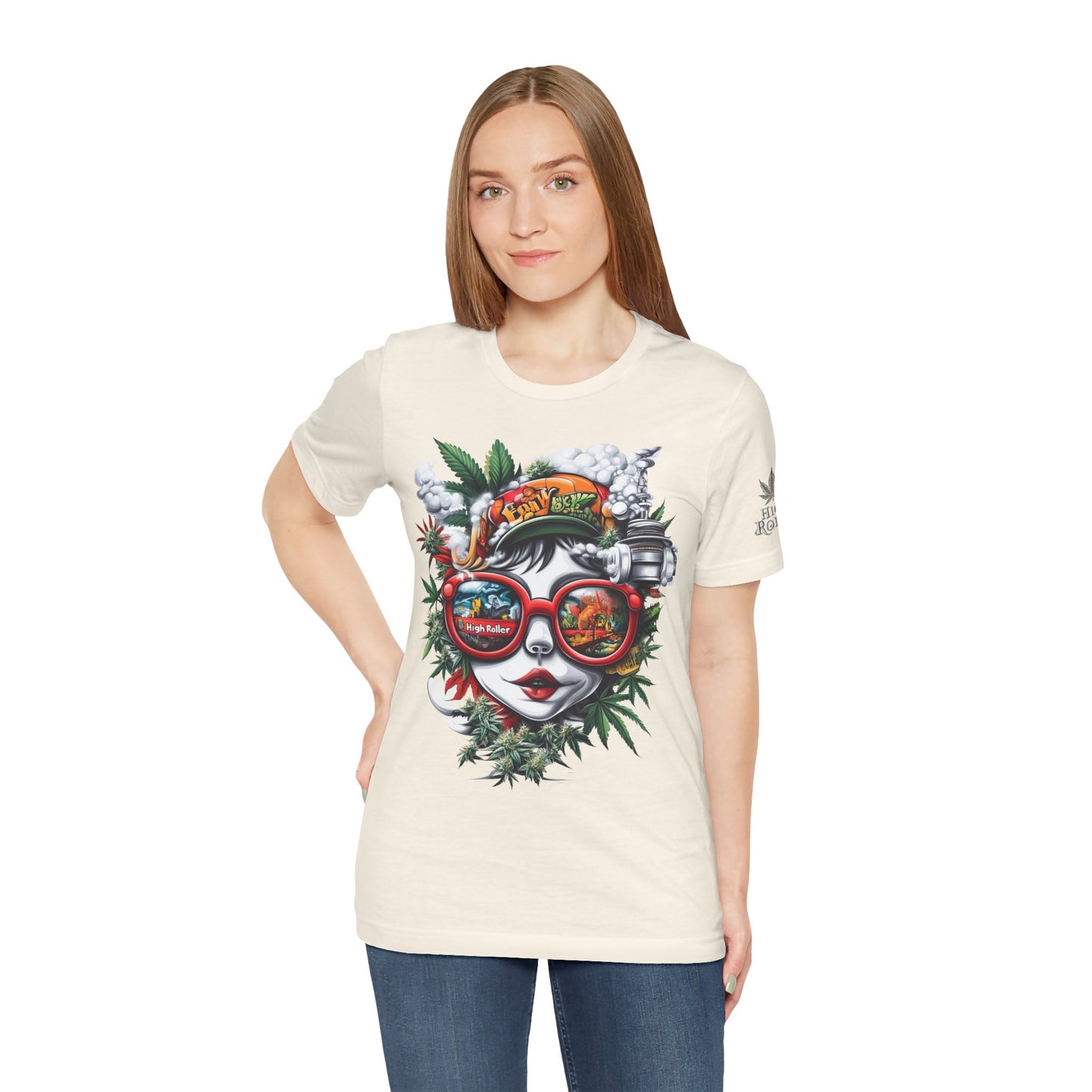 Vision Quest T-Shirt - Premium Airlume Cotton Cannabis Goddess Psychedelic Art Tee
