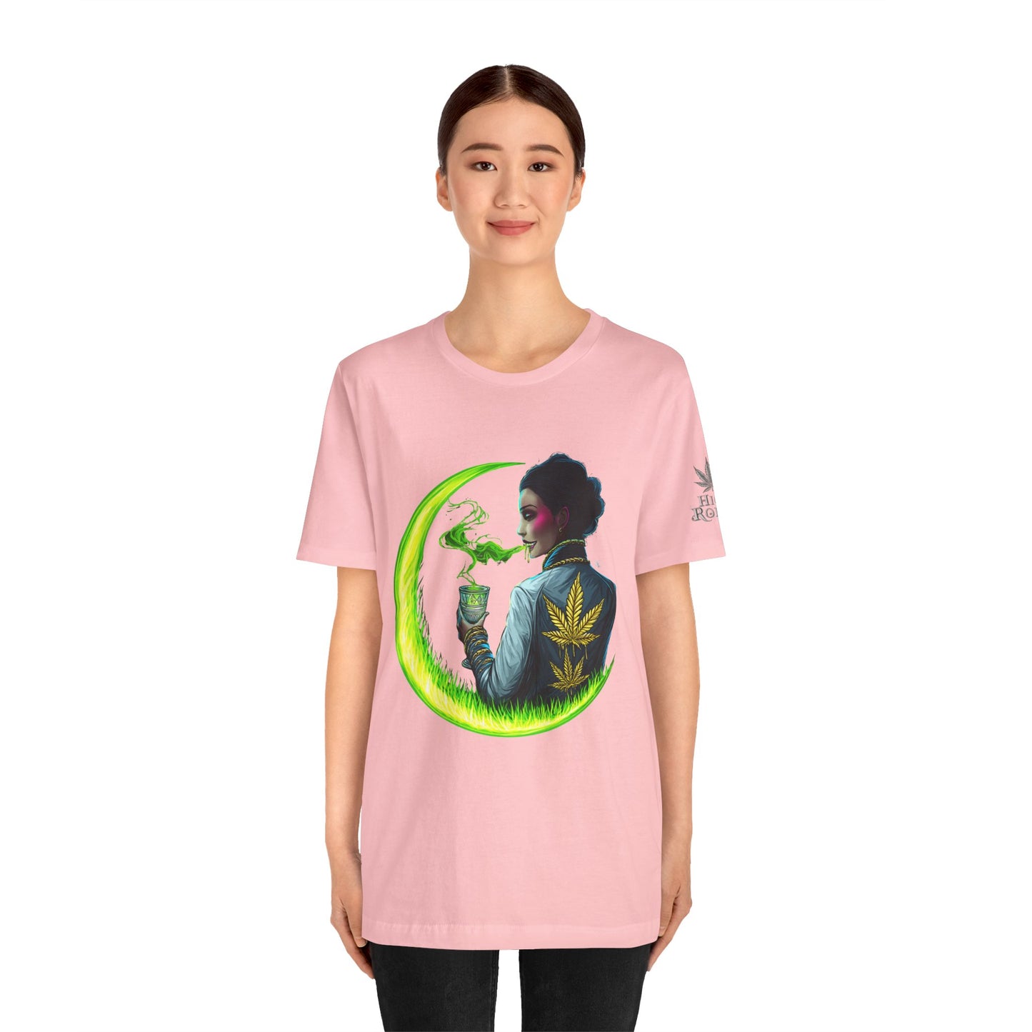 Cannabis Queen Commander T-Shirt - Premium Afrofuturistic 420 Lifestyle Apparel"