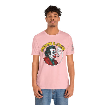 Smoking & Joking T-Shirt - Premium Airlume Cotton Cannabis Villain Pop Art Tee