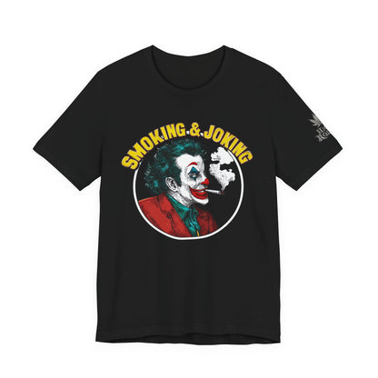 Smoking & Joking T-Shirt - Premium Airlume Cotton Cannabis Villain Pop Art Tee
