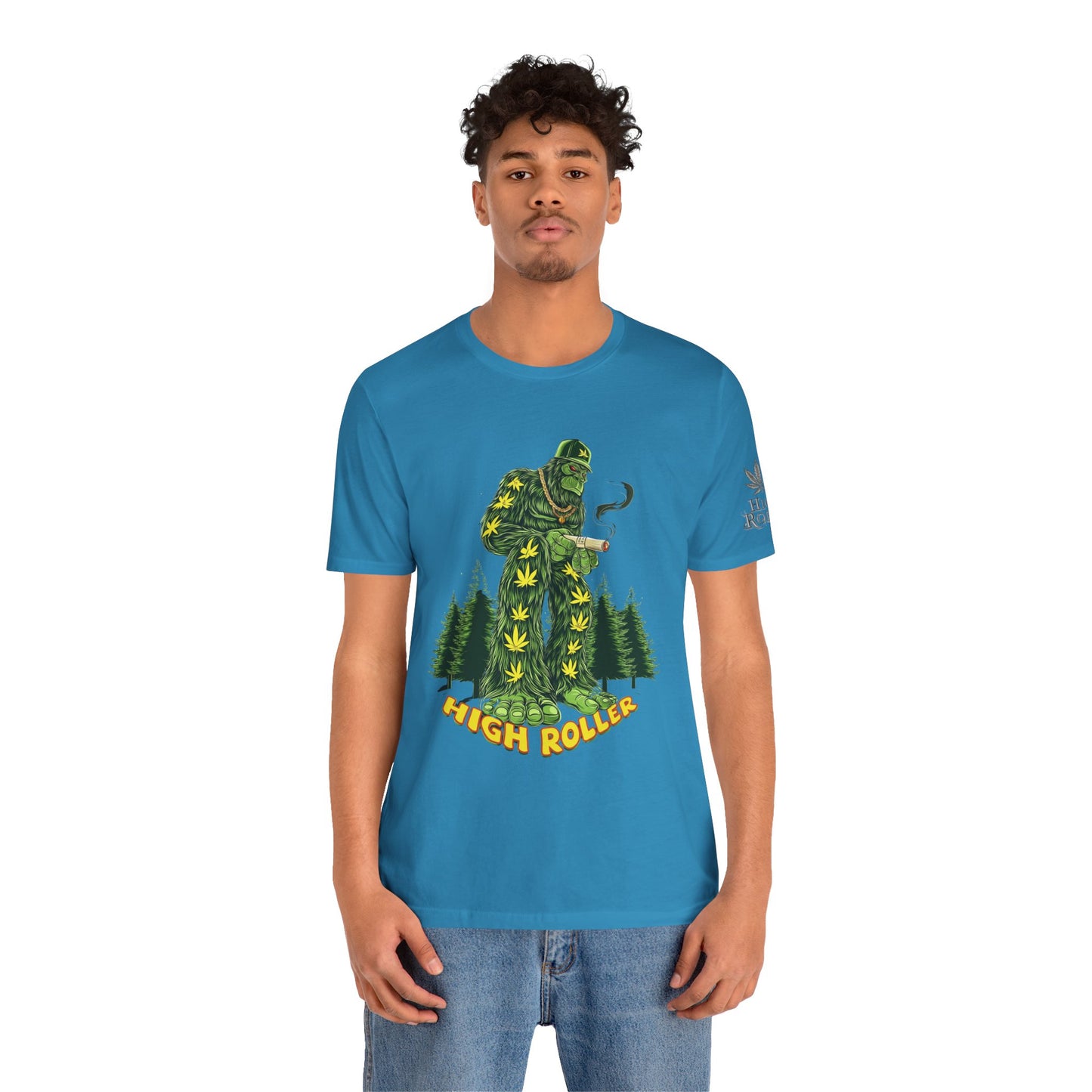Cannabis Sasquatch Forest King T-Shirt - Premium Bigfoot 420 Lifestyle Apparel"