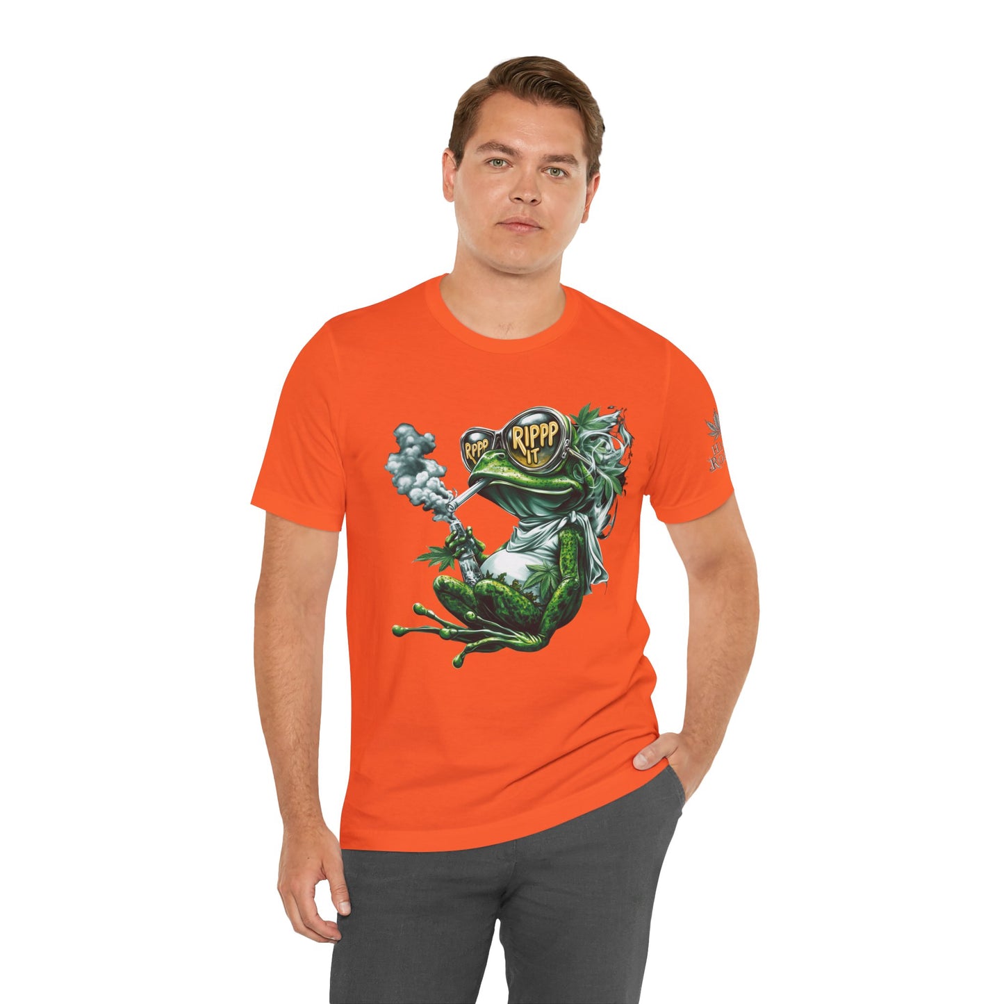 RIPPP IT Cosmic Frog Tee - Premium Airlume Cotton Cannabis Culture Streetwear