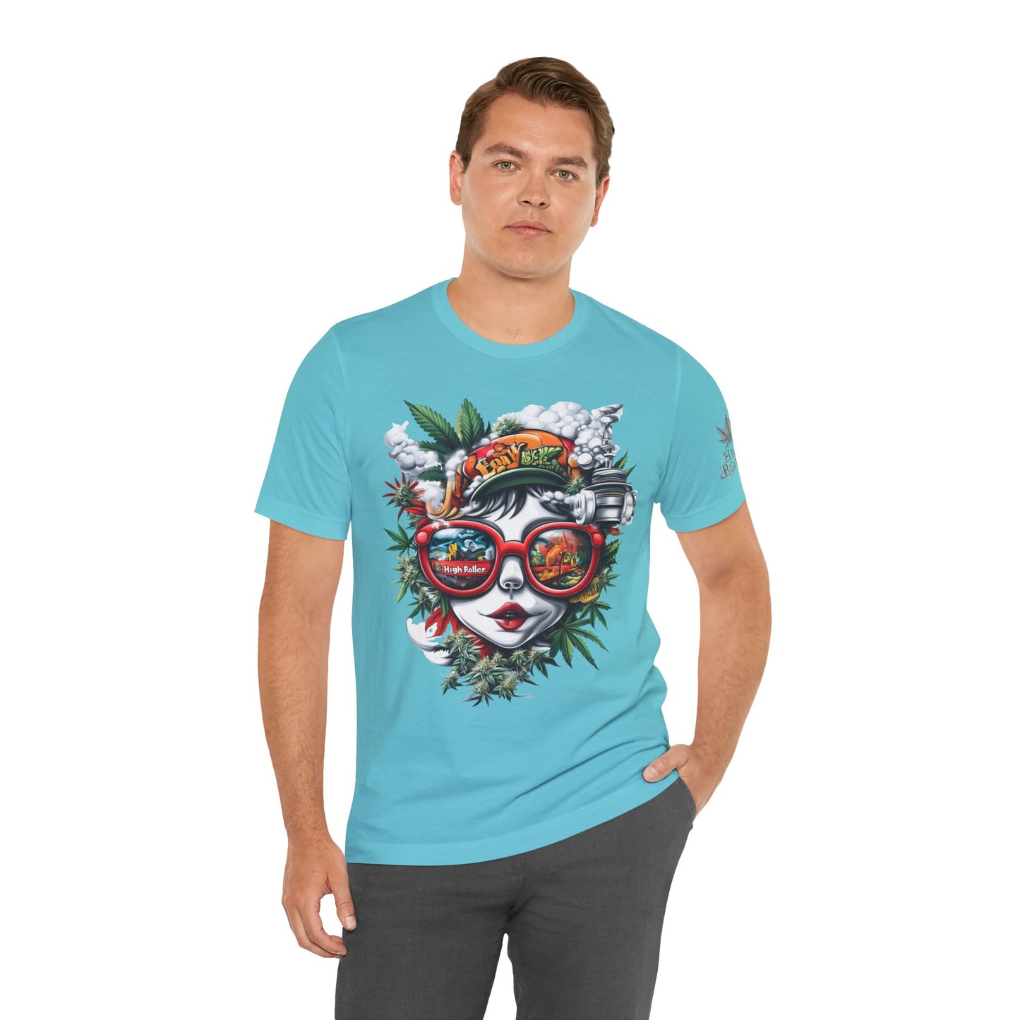 Vision Quest T-Shirt - Premium Airlume Cotton Cannabis Goddess Psychedelic Art Tee