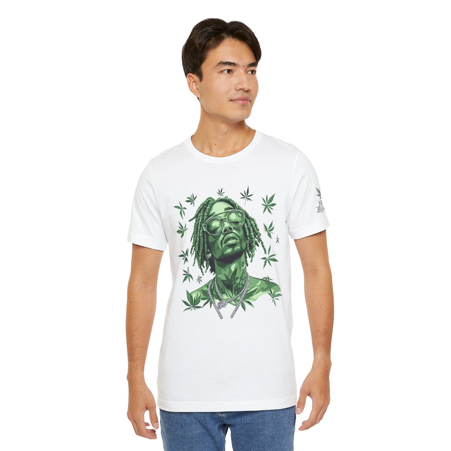 Elevated Vision Green Dream Tee - Premium Airlume Cotton Cannabis Culture Art