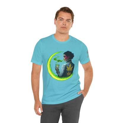 Cannabis Queen Commander T-Shirt - Premium Afrofuturistic 420 Lifestyle Apparel"