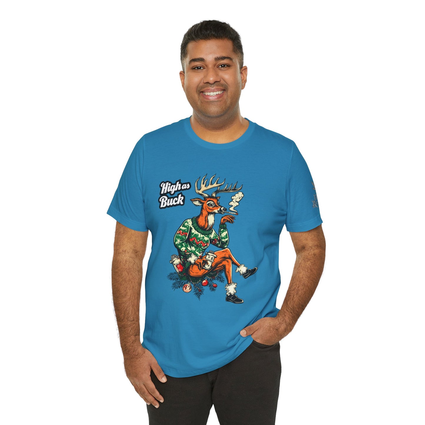 HIGH AS BUCK CHRISTMAS™ | PREMIUM HOLIDAY CANNABIS TEE
