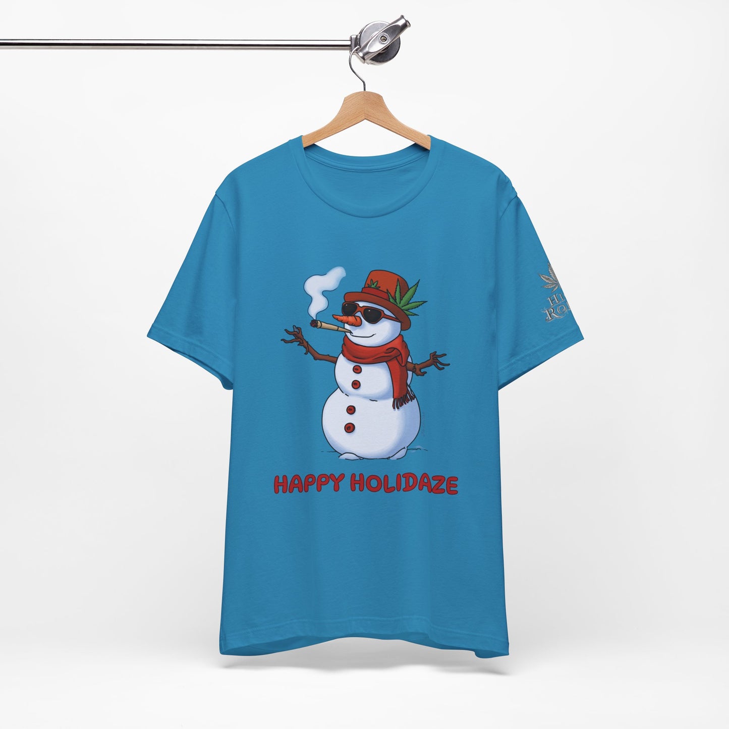 Happy Holidaze Premium Cannabis Christmas T-Shirt