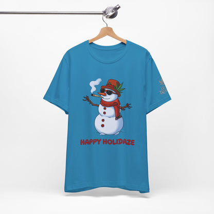Happy Holidaze Premium Cannabis Christmas T-Shirt