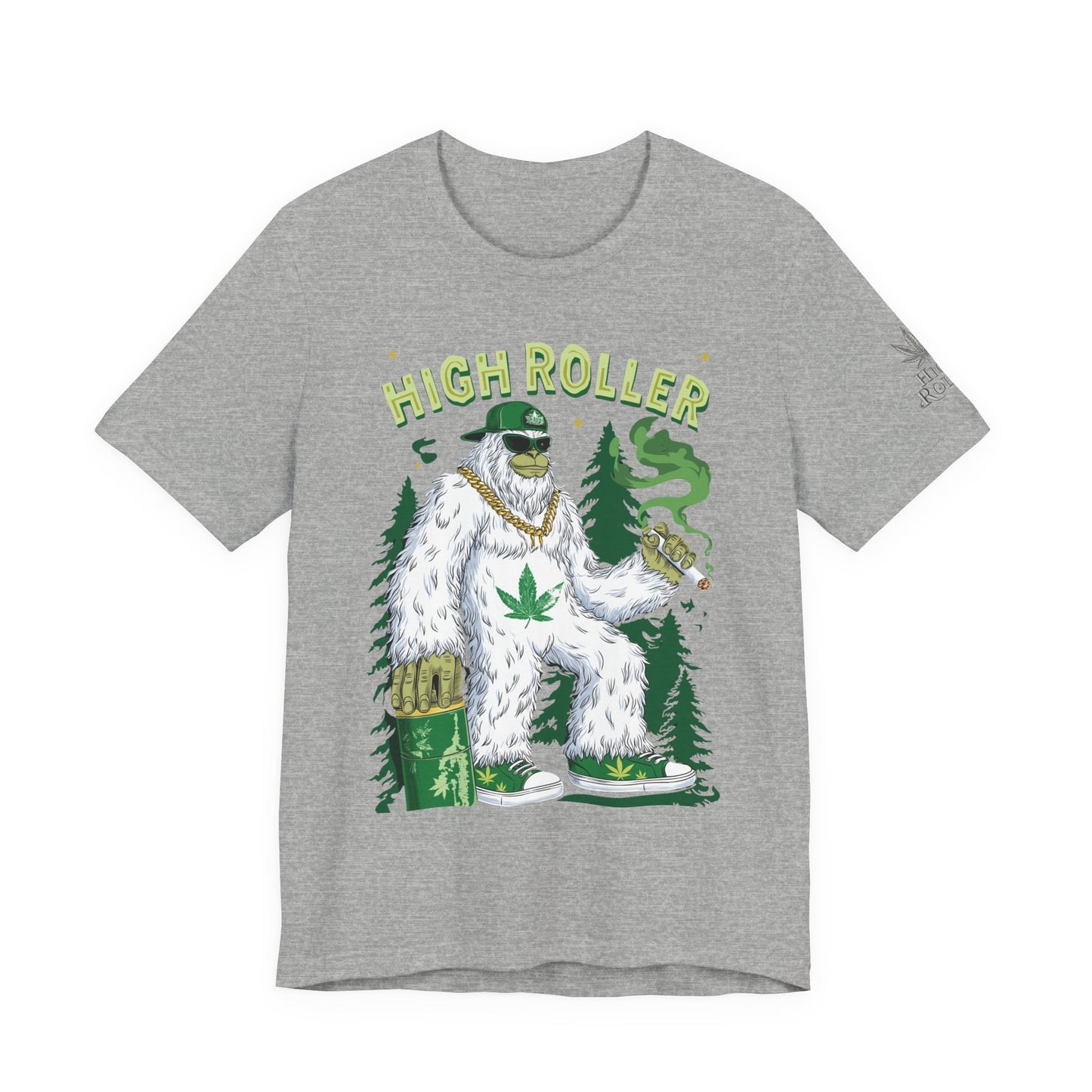Alpine Yeti HIGH ROLLER T-Shirt - Premium Cannabis Mountain Culture Apparel