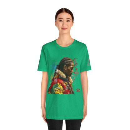 High Roller Profile Smoke Art Cannabis T-Shirt - Premium 420 Hip-Hop Portrait Street Culture Elevated Lifestyle Apparel