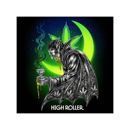 Gothic Cannabis Alchemist - Mystical HIGH ROLLER Sticker