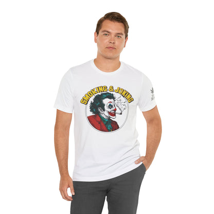 Smoking & Joking T-Shirt - Premium Airlume Cotton Cannabis Villain Pop Art Tee