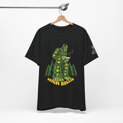 Cannabis Sasquatch Forest King T-Shirt - Premium Bigfoot 420 Lifestyle Apparel"