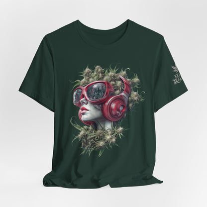 CANNABIS GODDESS TECH™ | PREMIUM FUTURISTIC ART TEE