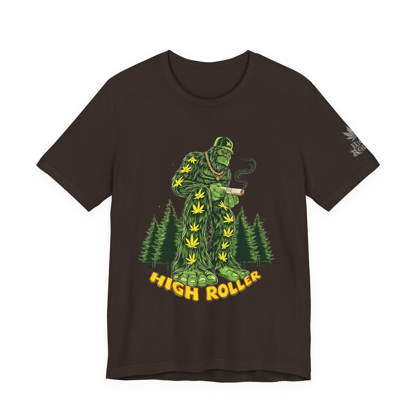 Cannabis Sasquatch Forest King T-Shirt - Premium Bigfoot 420 Lifestyle Apparel"