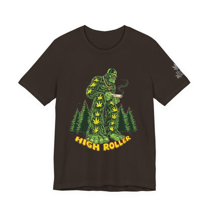Cannabis Sasquatch Forest King T-Shirt - Premium Bigfoot 420 Lifestyle Apparel"