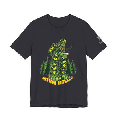 Cannabis Sasquatch Forest King T-Shirt - Premium Bigfoot 420 Lifestyle Apparel"