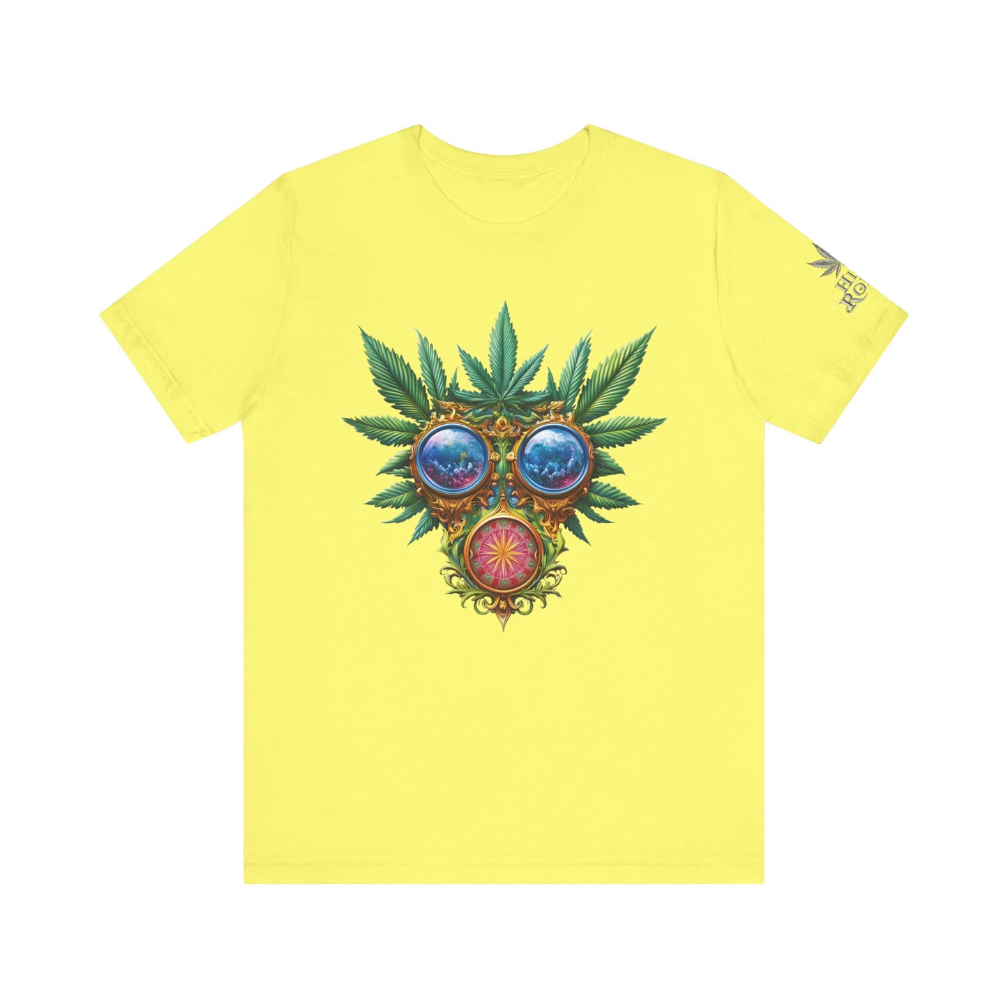 Third Eye Vision T-Shirt - Premium Airlume Cotton Cannabis Kaleidoscope Art Tee