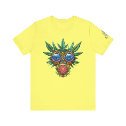 Third Eye Vision T-Shirt - Premium Airlume Cotton Cannabis Kaleidoscope Art Tee