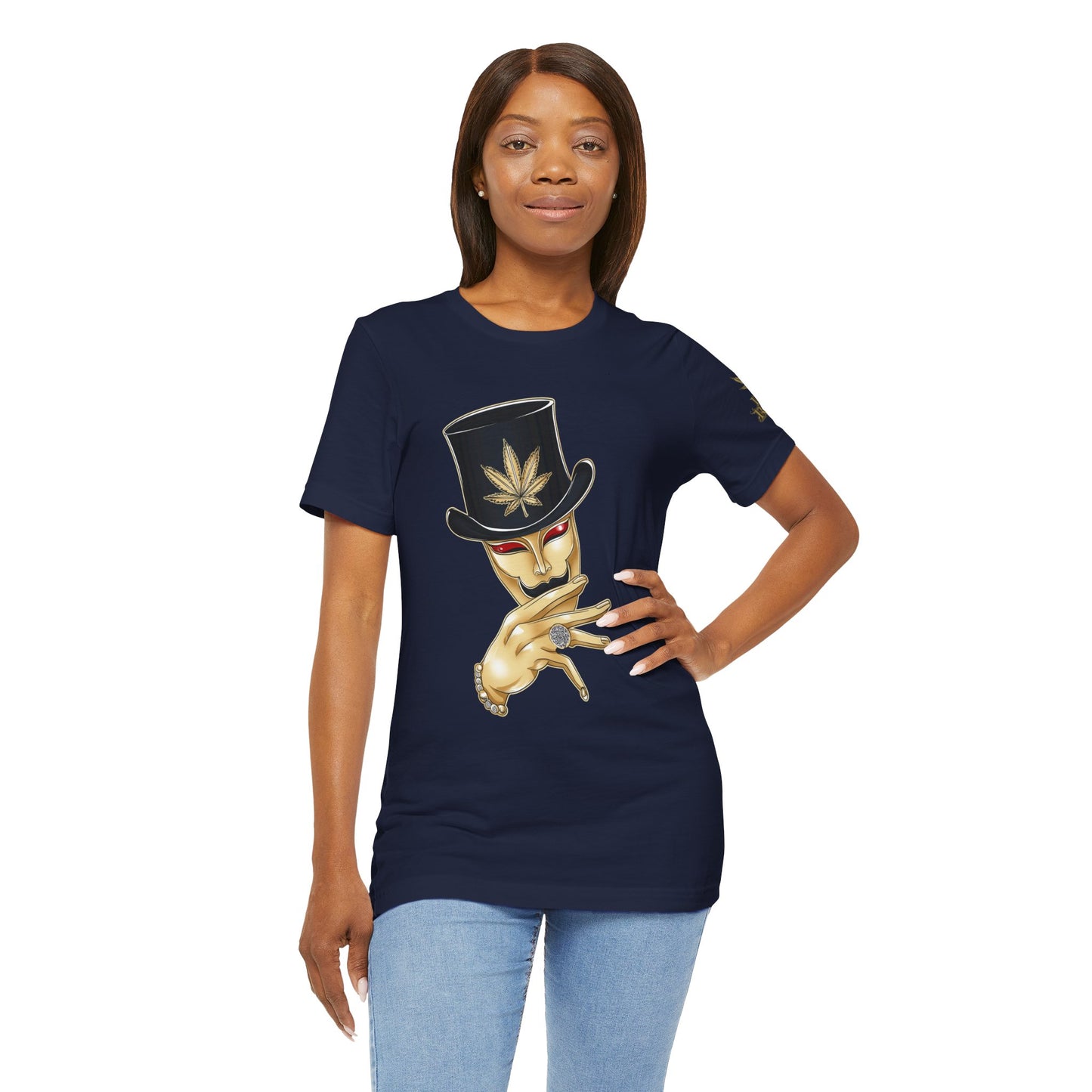 Golden Touch T-Shirt - Premium Airlume Cotton Cannabis Luxury Boss Art Tee